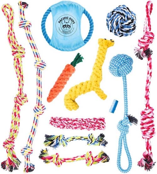Pacific Pups Rescue assortment of rope dog toys