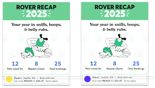 Design assets showing sitter stats