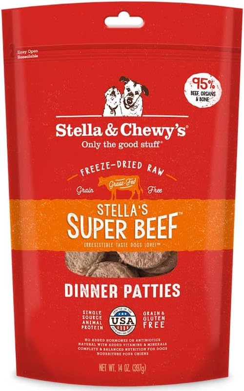 stella and chewy raw beef patties