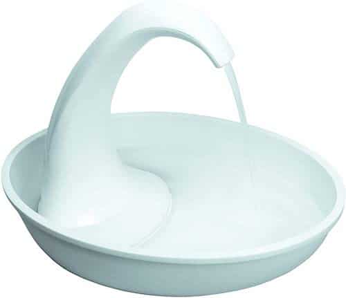 Light blue bowl with swan-style spout
