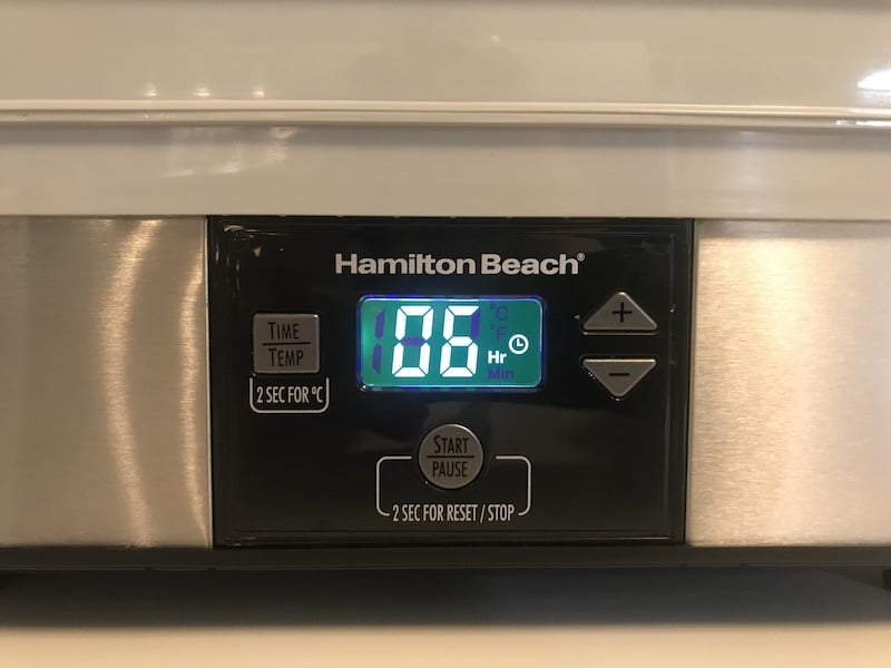 Hamilton Beach Digital Dehydrator Timer
