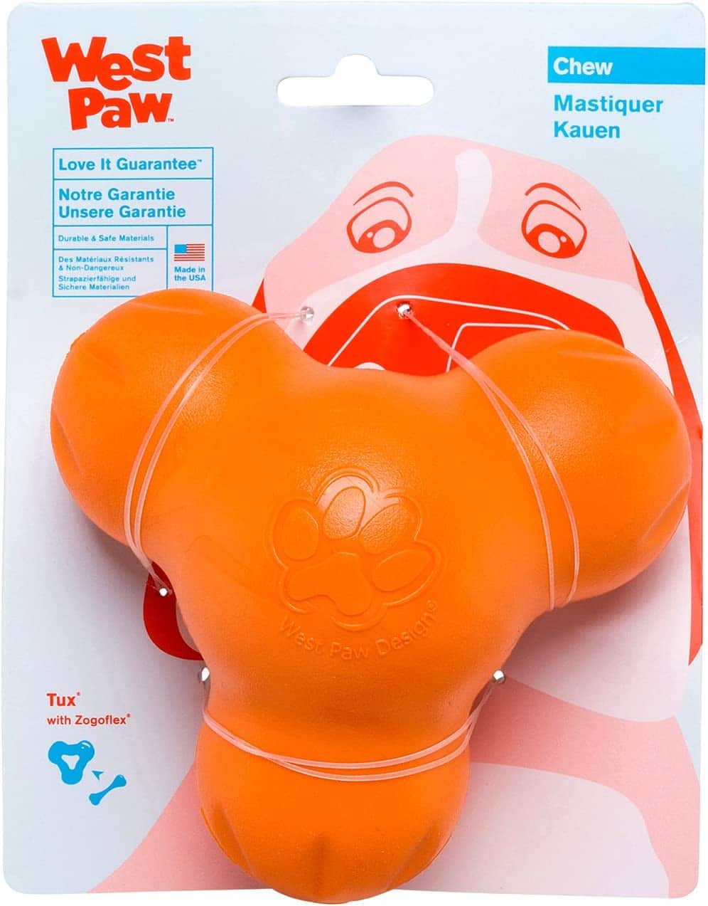 West Paw Zogoflex Tux chew toy