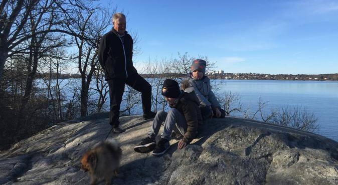 Interlink med alla hundindivider, hundvakt nära Stockholm